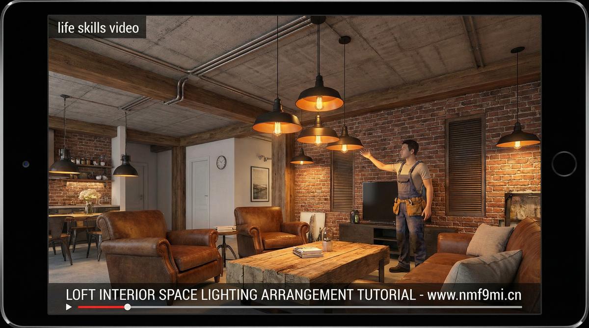 17c Loft空间光影布置生活视频